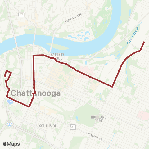 CARTA Golden Gateway map