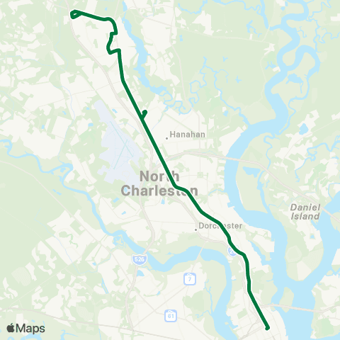 CARTA Rivers Avenue map