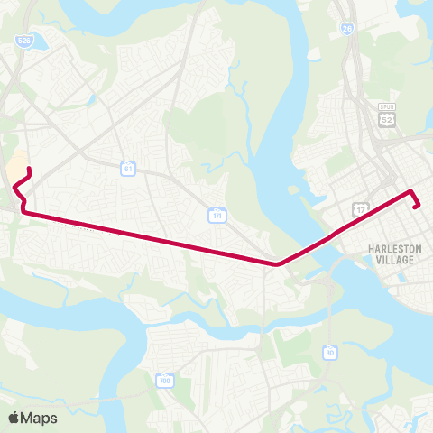 CARTA Savannah Highway map