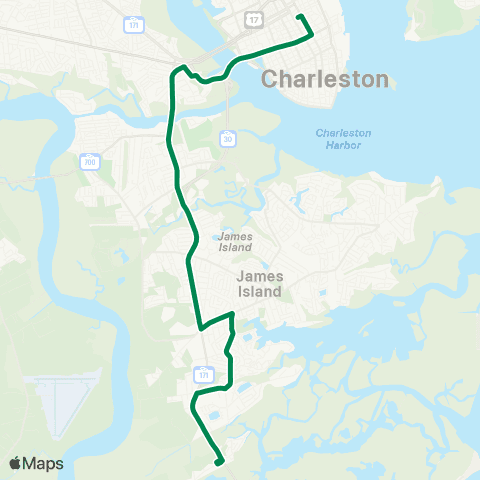 CARTA Folly Road map