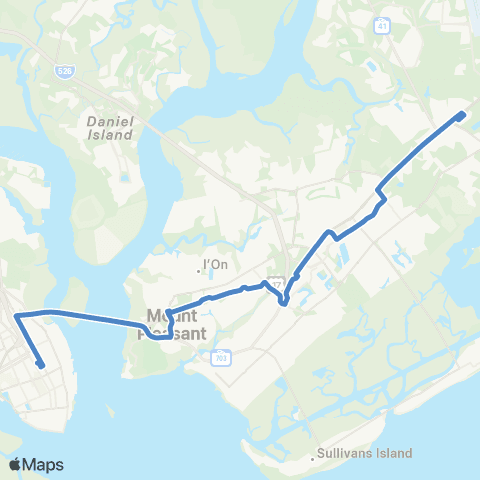CARTA Mt. Pleasant map