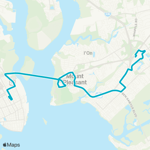 CARTA Coleman Blvd map
