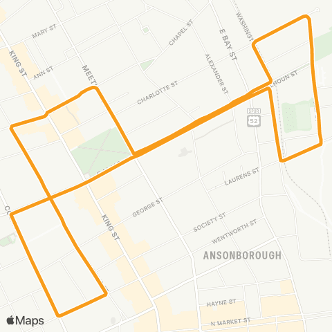 CARTA C of C/Aquarium Shuttle map