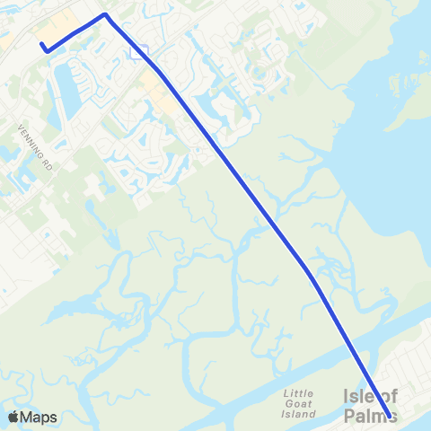 CARTA Beach Reach Shuttle map