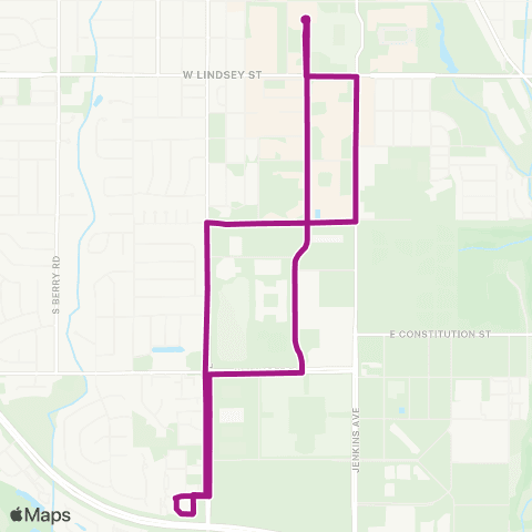 OU CART Apartment Loop map