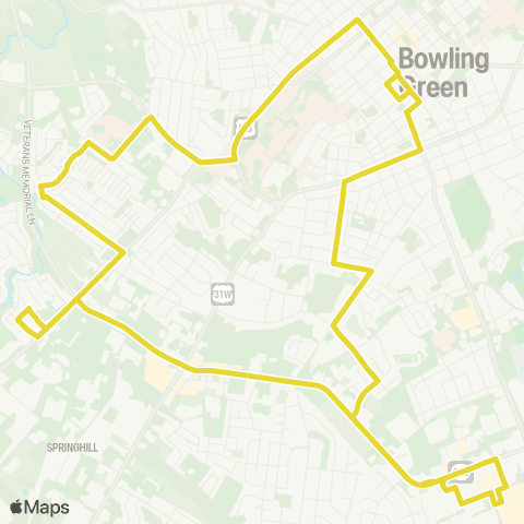 GO bg Transit Route 4 / Yellow map