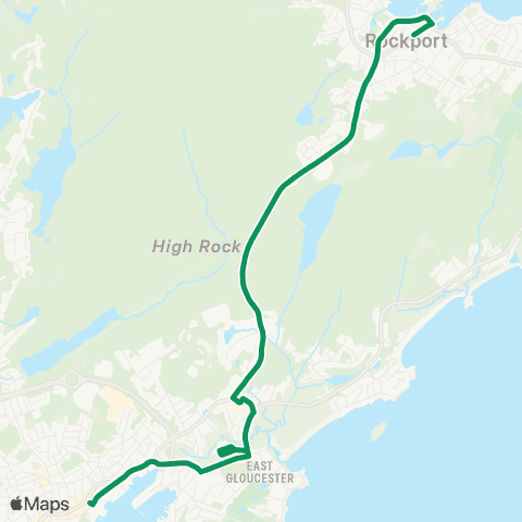 CATA Gloucester - Rockport via Eastern Ave map