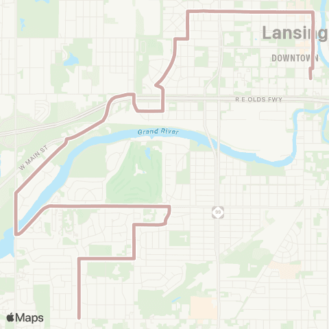 CATA Waverly - Colonial Village map