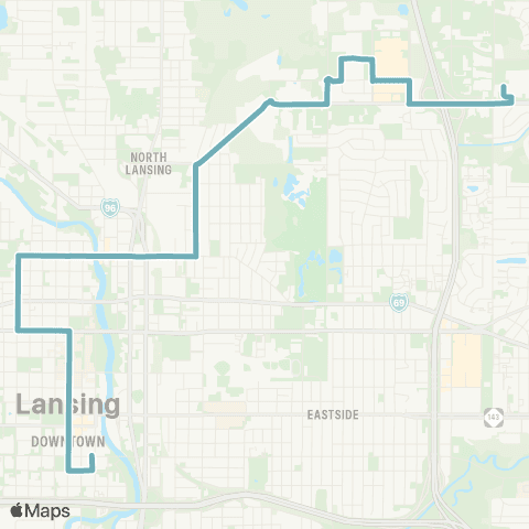 CATA Old Town - W. Lk Lansing - Eastwood map