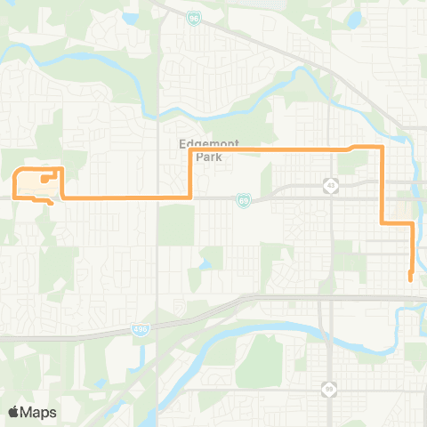 CATA Willow - Lansing Mall map