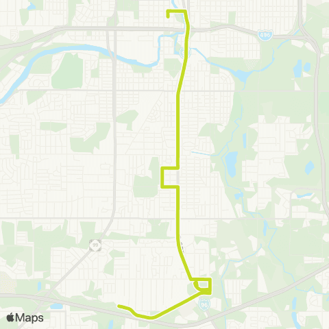 CATA South Cedar - Edgewood map
