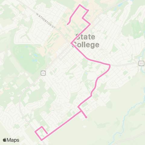 CATA Waupelani Dr map