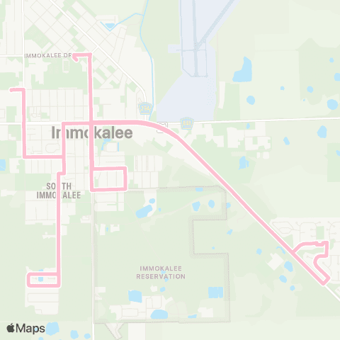 CAT Immokalee Circulator (Commerce) map