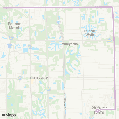 CAT 951-Immokalee Rd map