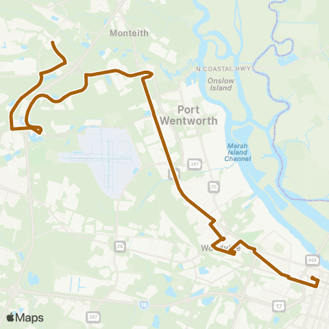 CAT West Chatham map