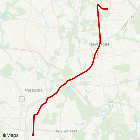 GORaleigh Capital Blvd map