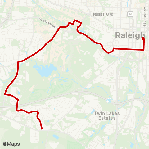 GORaleigh Avent Ferry map
