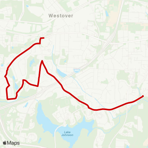 GORaleigh Buck Jones Connector map