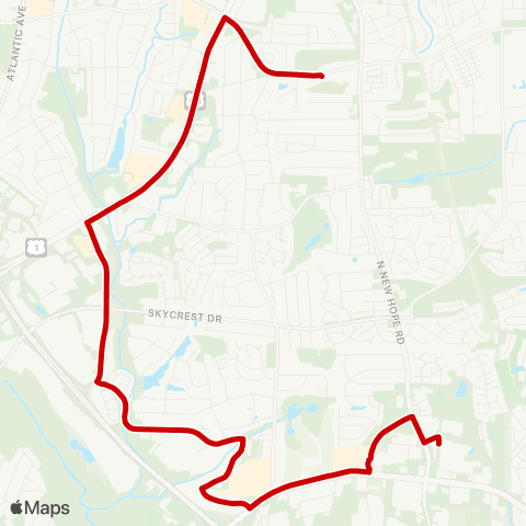 GORaleigh Trawick Connector map