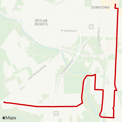 GORaleigh Caraleigh map