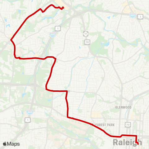 GORaleigh Rex Hospital map