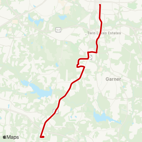 GORaleigh Wake Tech Express map