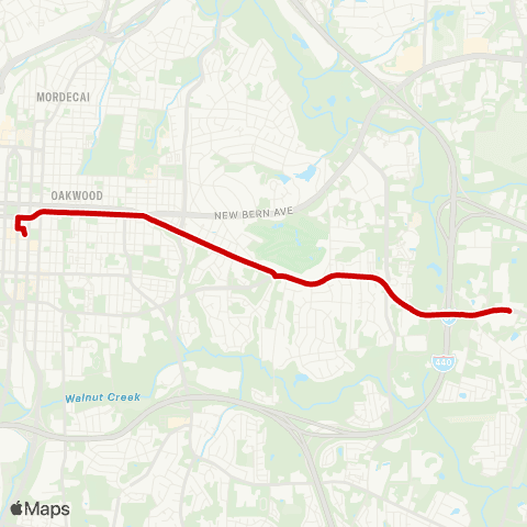 GORaleigh Poole Road Express map