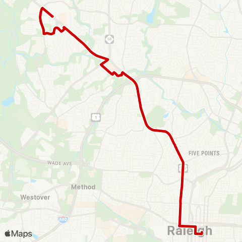 GORaleigh Glenwood map