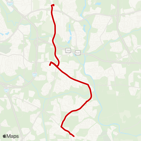 GORaleigh Barwell-New Hope map