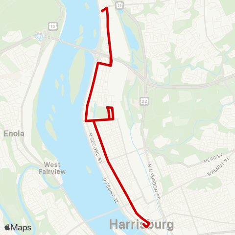 rabbittransit - Capital Region Third Street map