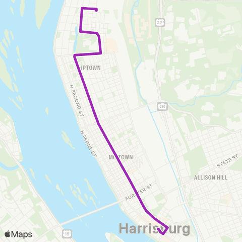 rabbittransit - Capital Region Route 3-6 Night Loop map