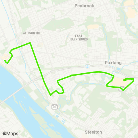 rabbittransit - Capital Region Sixth Street / Thirteenth Street map