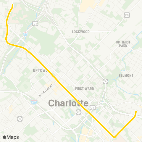 CATS CityLYNX Gold Line map