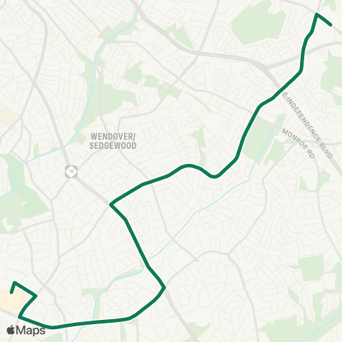 CATS Fairview Road map