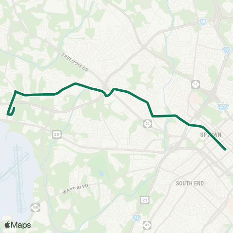 CATS Tuckaseegee Road map