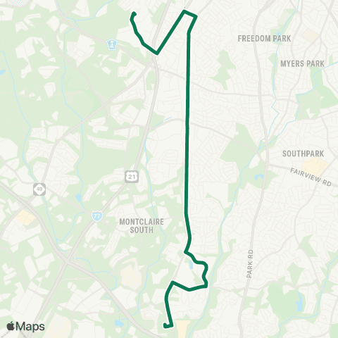 CATS South Boulevard map