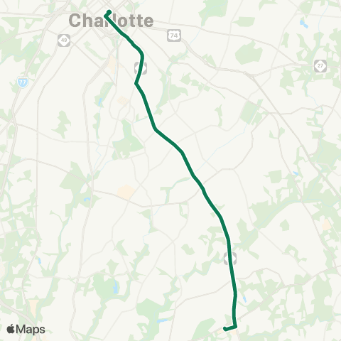 CATS Providence Road map