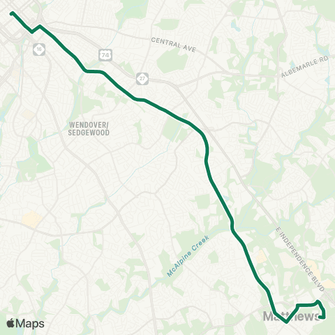 CATS Monroe Road map