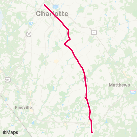 CATS Arboretum Express map