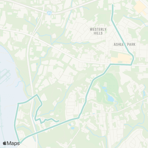 CATS West Charlotte Connector map