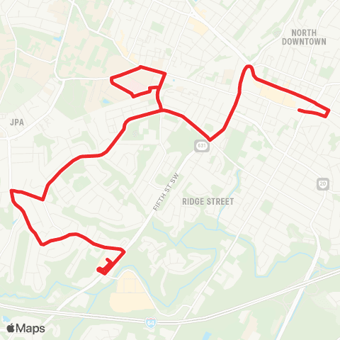 CAT Cherry Ave / Harris Rd map