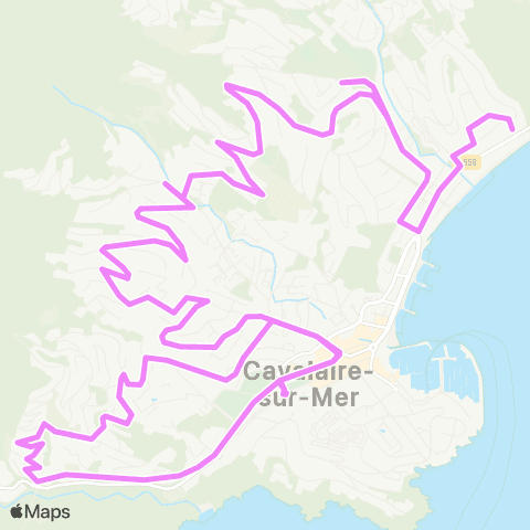 Navette Cavalaire  map
