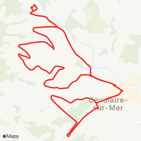 Navette Cavalaire  map