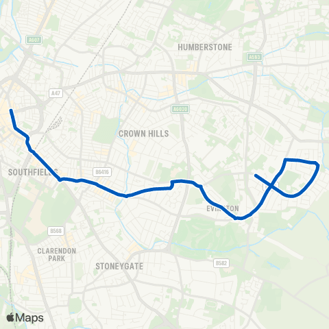 Centrebus Charles Street - Chatteris Avenue map
