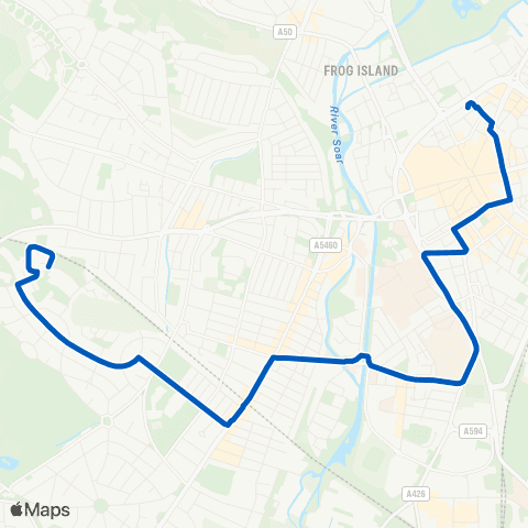 Centrebus Priestley Rd - St Margaret's Bus Station map