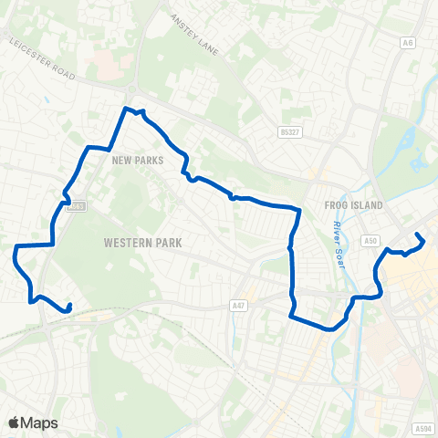 Centrebus St Margaret's Bus Station - Park Rise map
