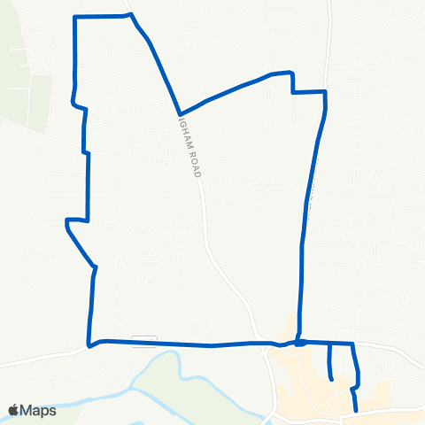 Centrebus St Mary's Way - Windsor Street map