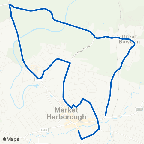 Centrebus Market Hall - Fernie Road map