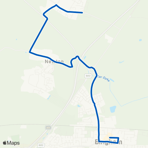 Centrebus Cross Lane - Market Place map