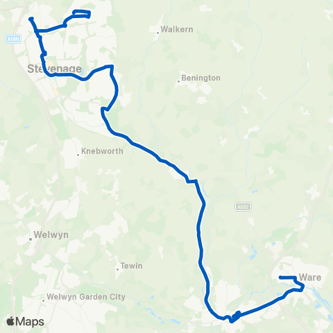 Centrebus Canterbury Park - Claud Hamilton Way map